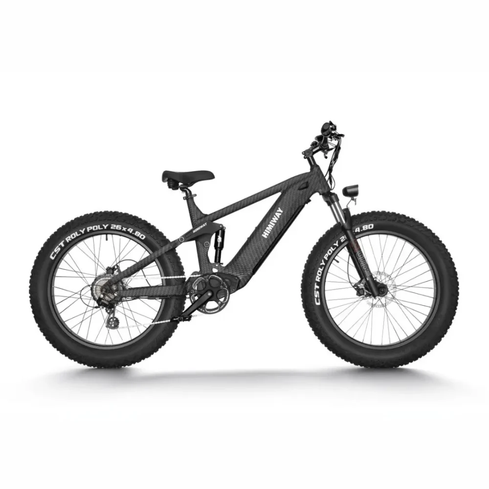 The HIMIWAY Cobra electric mountain bike, in black